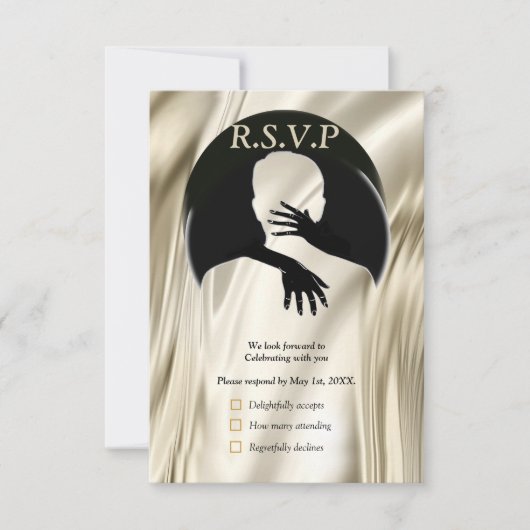 Liefde is het enige dat er een RSVP-kaart is RSVP Kaartje (Voorkant)