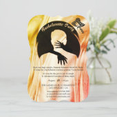 Liefde is het enige dat er een Vibrant Bachelorett Kaart (Staand voorkant)