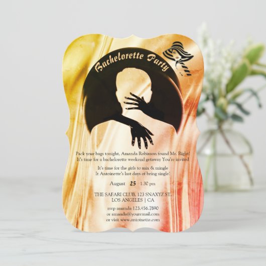 Liefde is het enige dat er een Vibrant Bachelorett Kaart (Staand voorkant)