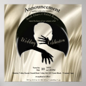 Liefde is het enige dat er huwelijksaankondigingen poster (Voorkant)