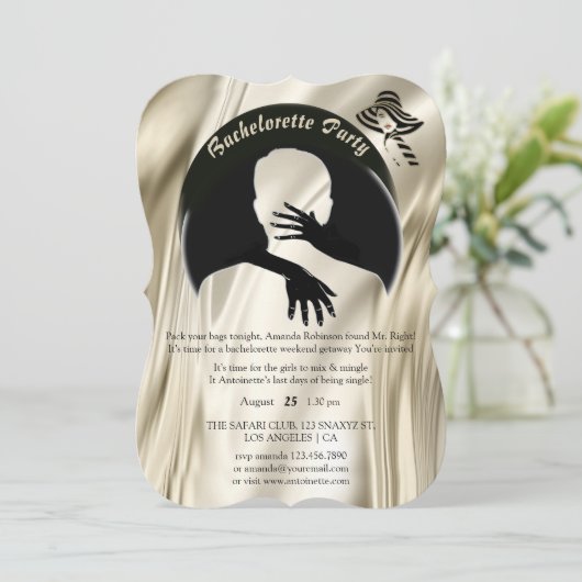 Liefde is het enige dat er is Weekend Bachelorette Kaart (Staand voorkant)