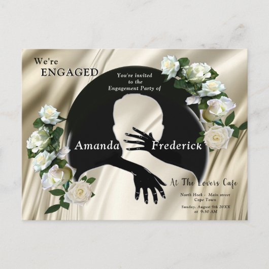 Liefde is het enige dat er Verloving is Uitnodiging Briefkaart (Voorkant)