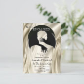 Liefde is het enige dat er Verloving is Uitnodiging Briefkaart (Staand voorkant)