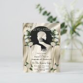 Liefde is het enige dat er Verloving is Uitnodiging Briefkaart (Staand voorkant)