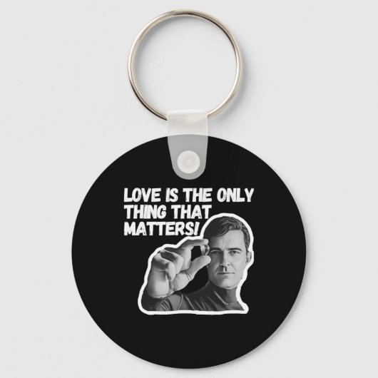 Liefde is het enige wat Sticker is Sleutelhanger (Voorkant)