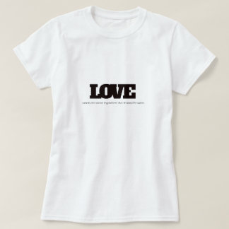 Liefde is het geheime ingrediënt t-shirt