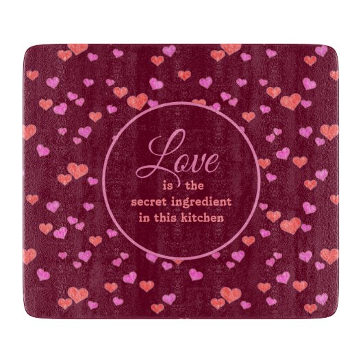 Liefde is het geheime ❤ snijplank (Voorkant)