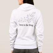 Liefde is het geneesmiddel Oxytocin Molecule Hoodie (Achterkant)