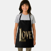 Liefde is het gouden woord, Kinder full print Scho Schort (Insitu)