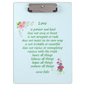 Liefde is het grootst - Klembord (Voorkant)