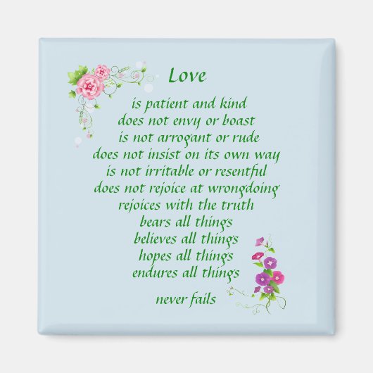 Liefde is het grootst - Magnet (Voorkant)