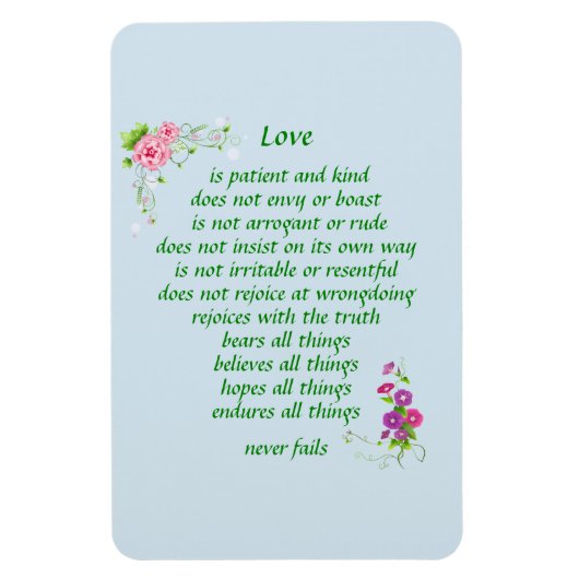 Liefde is het grootst - Magnet Magneet (Verticaal)