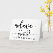 Liefde is het grootste avontuur kaart (Gele Bloem)