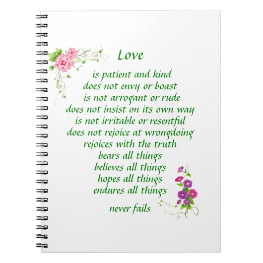 Liefde is het grootste - Notitieboek (Voorkant)