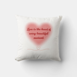 Liefde is het hart van elk mooi moment kussen
