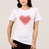 Liefde is het hart van elk mooi moment Tri-Blend shirt (Voorkant)