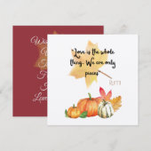 "Liefde is het hele ding. We zijn slechts stukjes" Kaart (Voorkant / Achterkant)