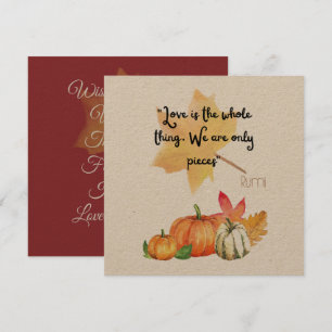 "Liefde is het hele ding. We zijn slechts stukjes" Kaart