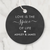 Liefde is het Label van de Spice of Life Wedding,  (Voorkant)
