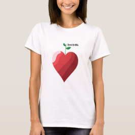 Liefde is het leven: hart en Plant T-shirt