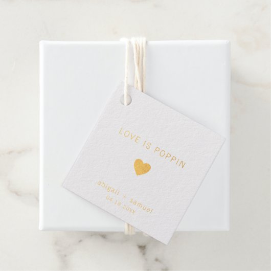 Liefde is het papegaaien van het moderne goudfeest bedankjes labels (Met doos)