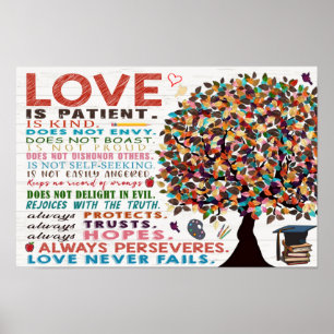 Liefde is het Poster van de patiëntenklas