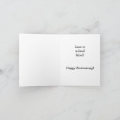 Liefde is het vijfde Jubileum Kaart (Binnen)