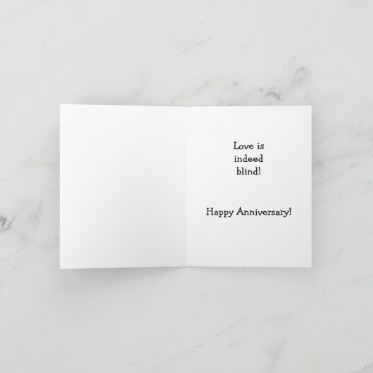 Liefde is het vijfde Jubileum Kaart (Binnen)