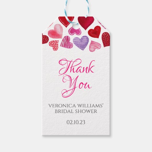 Liefde is het Vrijgezellenfeest van Sweet Valentij Cadeaulabel (Voorkant)