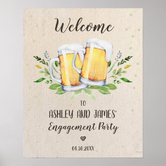 Liefde is het Welkomstteken van de Partij van de O Poster (Voorkant)