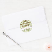 Liefde is het zaad van hoop... ronde sticker (Envelop)