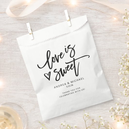 Liefde is het zoete moderne vuurwerk van het huwel bedankzakje (Geknipt)