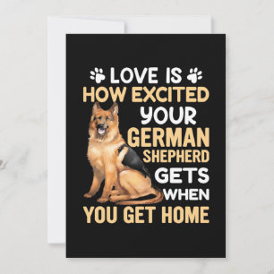 Liefde is hoe opgewonden je Duitse herder Kaart