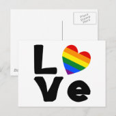Liefde is Homoseksueel Briefkaart (Voorkant / Achterkant)