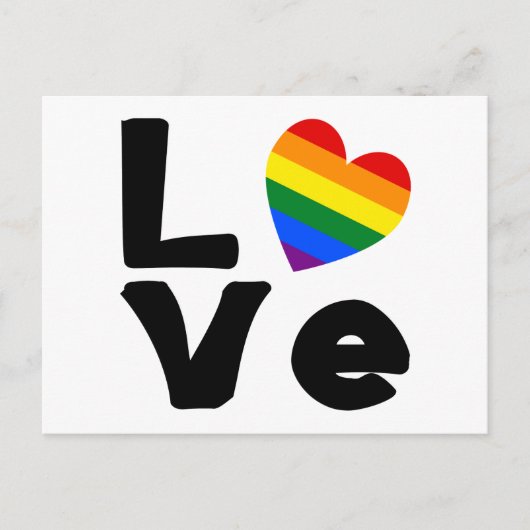 Liefde is Homoseksueel Briefkaart (Voorkant)