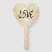 LIEFDE IS I Corinthians 13 Typografie Hand Fans Handwaaier (Voorkant)