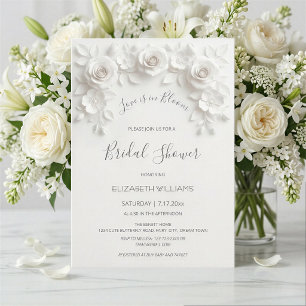 Liefde is in bloei 3D Rozen Bloemen Kaart