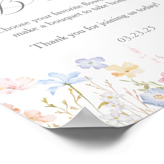 Liefde is in bloei bar bord poster (Hoek)