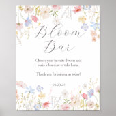 Liefde is in bloei bar bord poster (Voorkant)