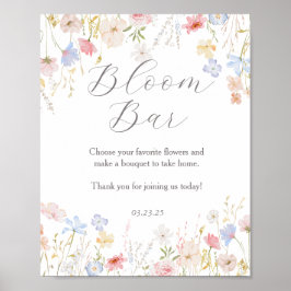 Liefde is in bloei bar bord poster