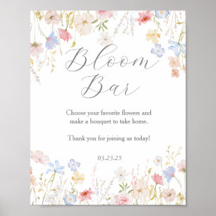 Liefde is in bloei bar bord poster