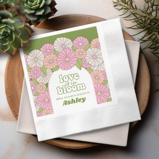 Liefde is in bloei - Boho Bloemen Bruidsbruiloft Servet