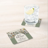 Liefde is in bloei - Boho Bloemen Bruidsfeest Kartonnen Onderzetters (Insitu)