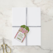 Liefde is in bloei - Boho Bloemen Bruidsuitnodigin Cadeaulabel (Met Touw)