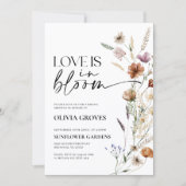 Liefde Is In Bloei Bruids Douche Uitnodiging Rusti (Voorkant)