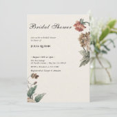 Liefde is in bloei bruids douche uitnodigingen, kaart (Staand voorkant)