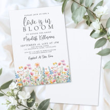Liefde is in bloei Bruidsbruiloft Wilde Bloemen