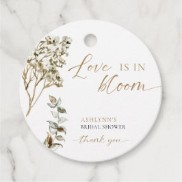 Liefde is in bloei bruidsshower Pampas gras Bedankjes Labels