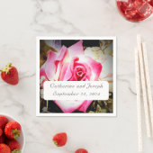 Liefde is in bloei bruiloft papier servet (Insitu)