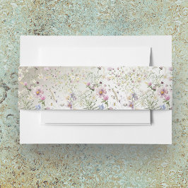 Liefde is in bloei bruiloft uitnodigingen wikkel